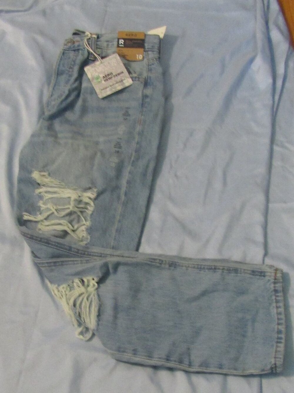 NWT AEROPOSTALE AERO REAL DENIM 90s Super High Rise Straight Size 10R